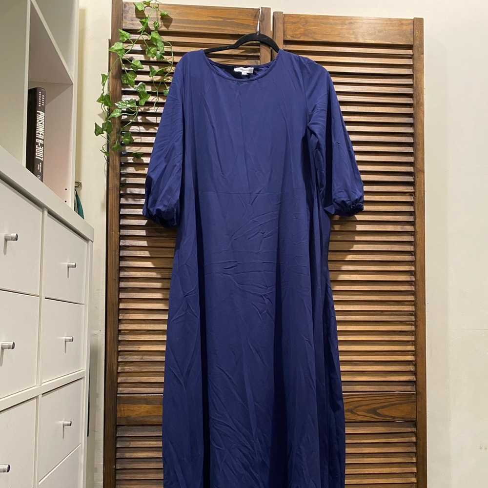Dark Blue Dress With Strap